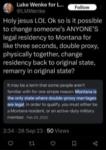 luke wenke x twitter screenshot ryan benjamin teeter obsession 2023