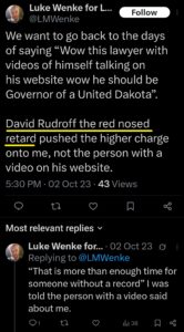 luke wenke x twitter screenshot us attorney david rudroff obsession 2023