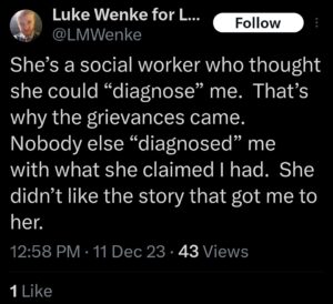 luke wenke x twitter screenshot ecmc 2023 buffalo