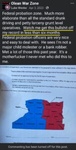 luke wenke facebook screenshot april 2023