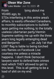 luke wenke facebook benjamin ryan teeter obsession 2023