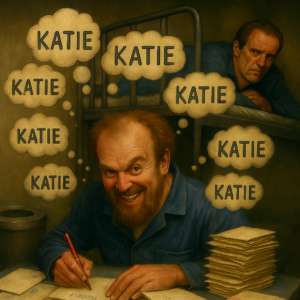 not luke wenke inmate prisoner obsessed writing letters annoyed cellmate katie obsession