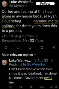luke wenke x twitter screenshot incel talk 2023